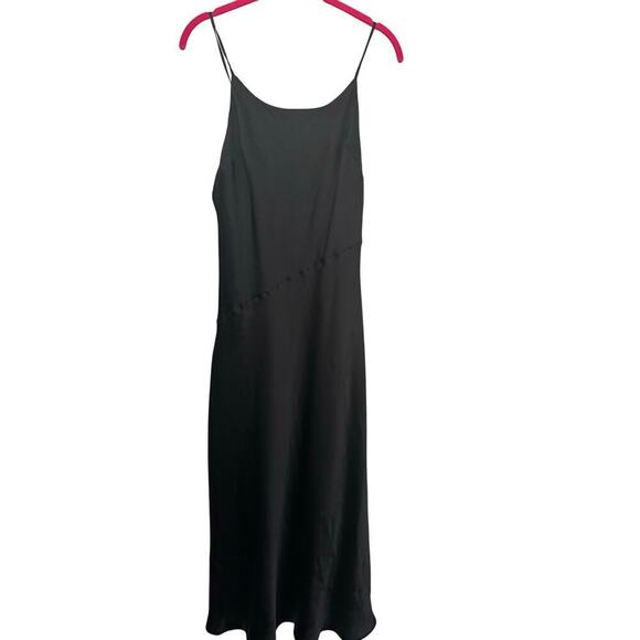 Express Women's Black Round Neck Sleeveless Strappy Midi Dress Size Small - Picture 1 of 9